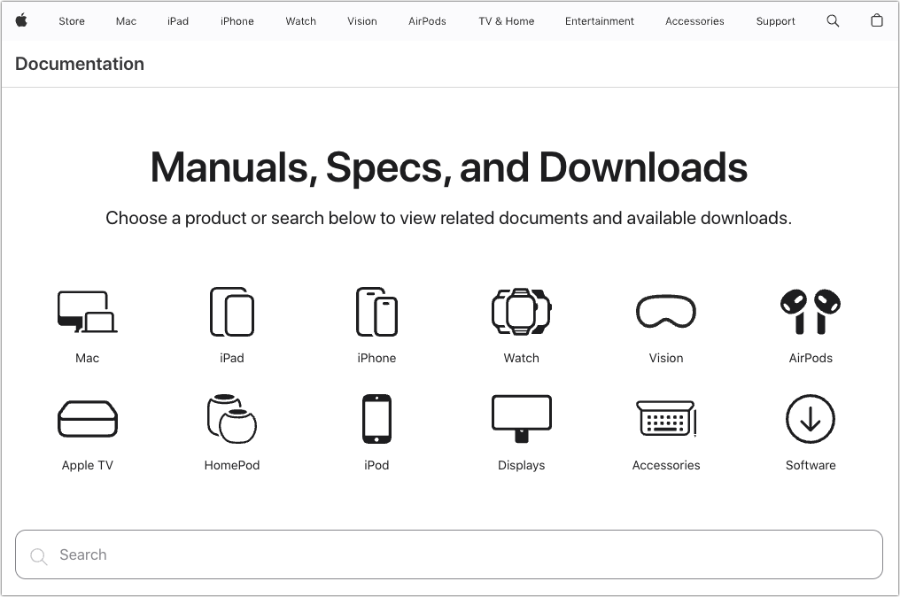 Looking for Apple Manuals? Check the New Documentation Site